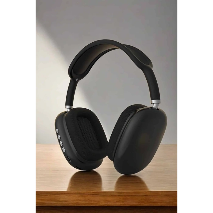 P9 Plus Kulaklık Siyah Bluetooth Bağlantılı Kulak Üstü Kablosuz Anc Özelliği