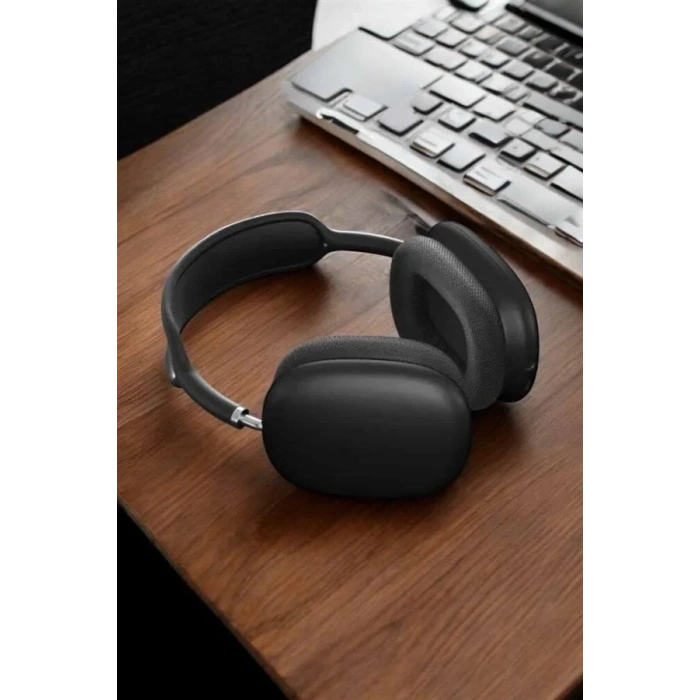 P9 Plus Kulaklık Siyah Bluetooth Bağlantılı Kulak Üstü Kablosuz Anc Özelliği