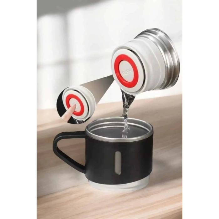 Paslanmaz Çelik 3’lü Termos Seti Vakumlu Ve 8 Saat Isı Koruma