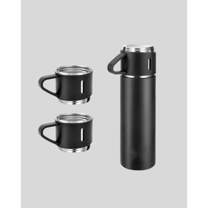 Paslanmaz Çelik 500 Ml Termos Seti – 8 Saat Isı Koruma, Vakumlu, Sızdırmaz Ve Taşınabilir