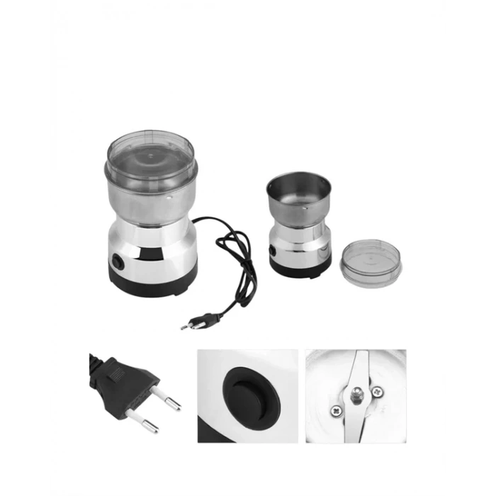 Paslanmaz Çelik Elektrikli Kahve Değirmeni | Sessiz, Hızlı, Çok Amaçlı Öğütücü (200w)