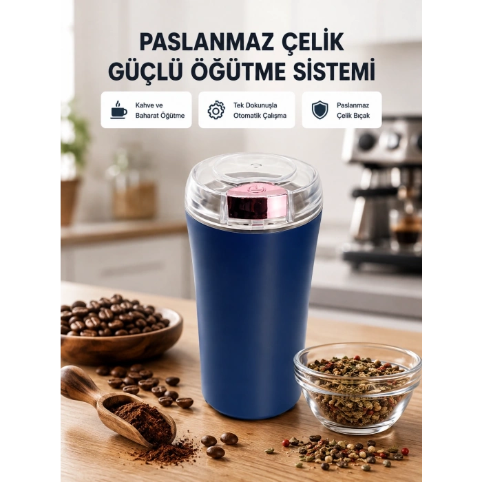 Paslanmaz Çelik Kahve Ve Baharat Öğütücü – Otomatik Mekanizma
