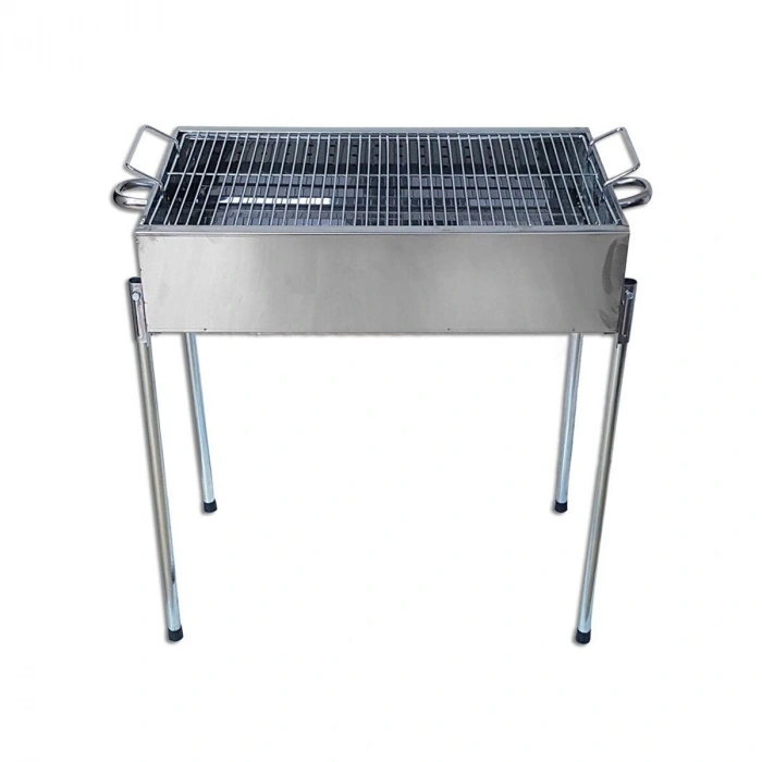 PASLANMAZ MANGAL PORTATİF AYAKLI - STANDLI 70CM (5263)