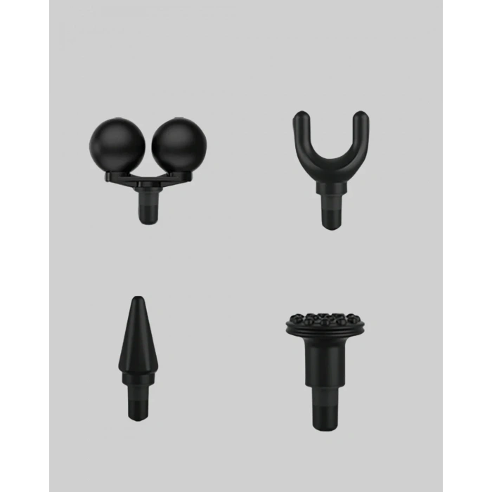 Portatif Şarjlı Masaj Tabancası 4 Başlık Derin Doku Masaj Aleti