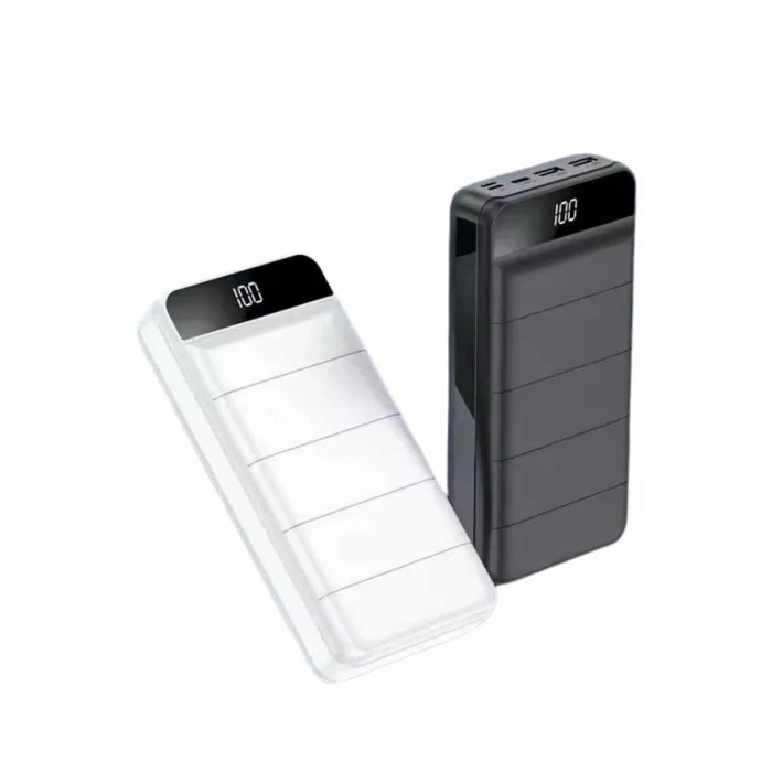 Powerbank 50.000 Mah Dijital Göstergeli Taşınabilir 4 Portlu Hızlı Powerbank