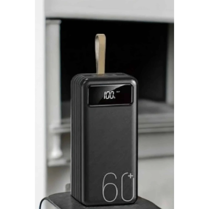Powerbank 60.000 Mah 4 Portlu Uzun Şarj Süreli Dijital Göstergeli