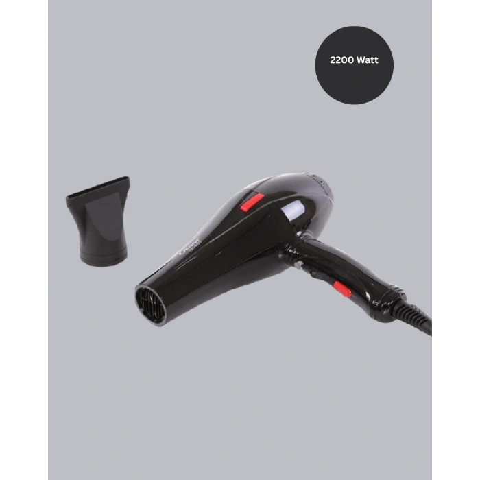 Profesyonel 2200w Fön Makinesi Soğuk Sıcak Üflemeli İki Kademeli