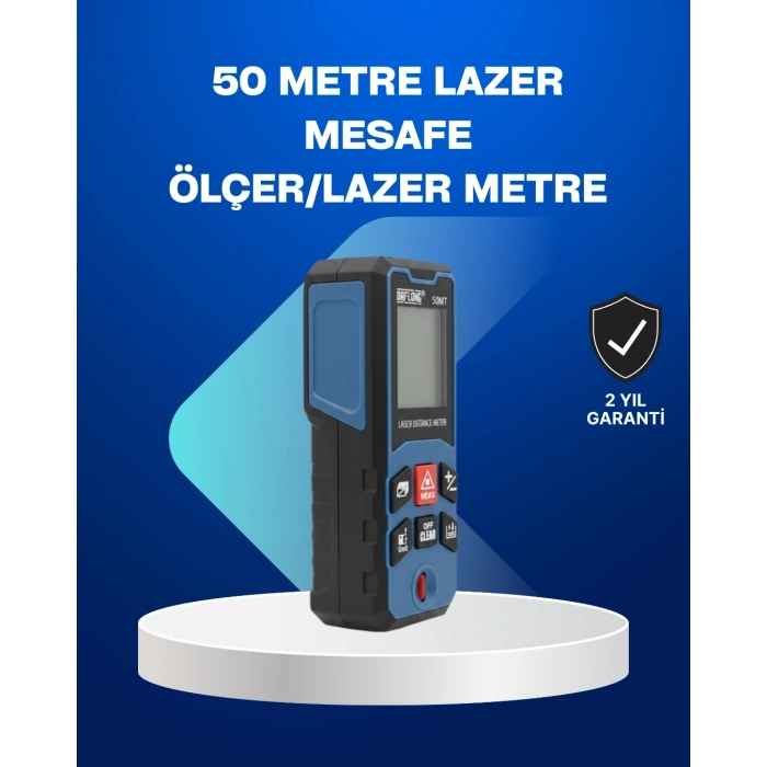 Profesyonel Lazer Metre Hassas Ölçüm Ve Dijital Ekran