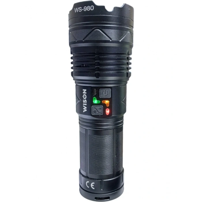Profesyonel Zoomlu El Feneri | 60w – 7000 Lümen – 13.200 Mah – Type‑c – Metal Gövde (5263)