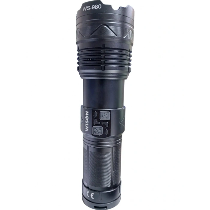 Profesyonel Zoomlu El Feneri | 60w – 7000 Lümen – 13.200 Mah – Type‑c – Metal Gövde (5263)