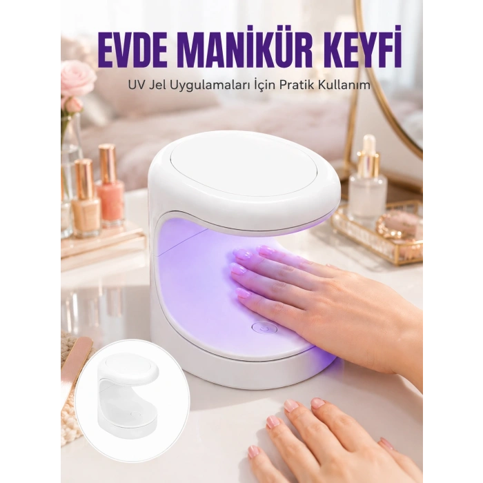Protez Tırnak Kurutucu Kalıcı Oje Led Oje Kurutucu Uv Işınlı Taşınabilir Yeni Nesil