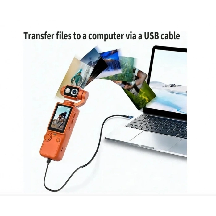 Q8 4k Ultra Hd Taşınabilir Vlog Spor Ve Aksiyon Kamerası 2.0’’ Döndürülebilir Ips Ekran Turuncu