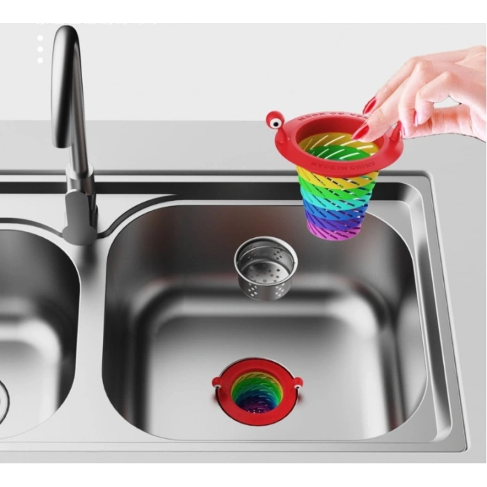 Renkli 6 Kademeli Lavabo Süzgeci (5263)