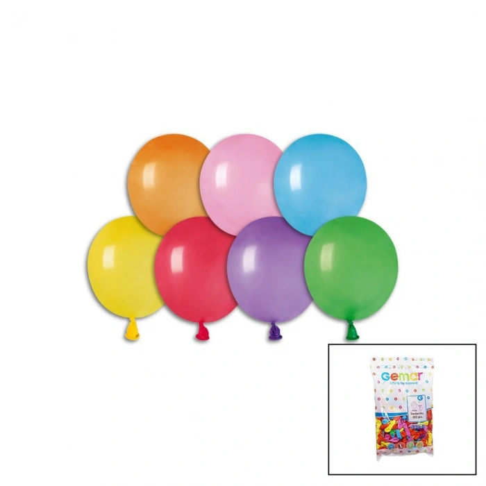 RENKLİ SU BALON 3 İNÇ - 8CM - 500PCS (5263)