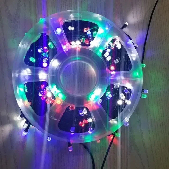 Renkli Vip Profesyonel 25 Metre Renkli LED Işık 220V Fişli Renkli (5263)