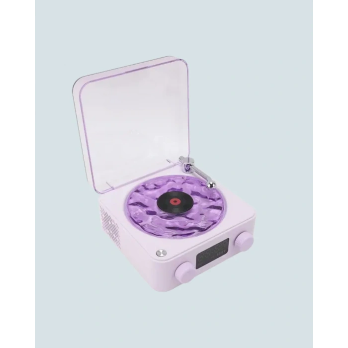 Retro Bluetooth Hoparlör Mor