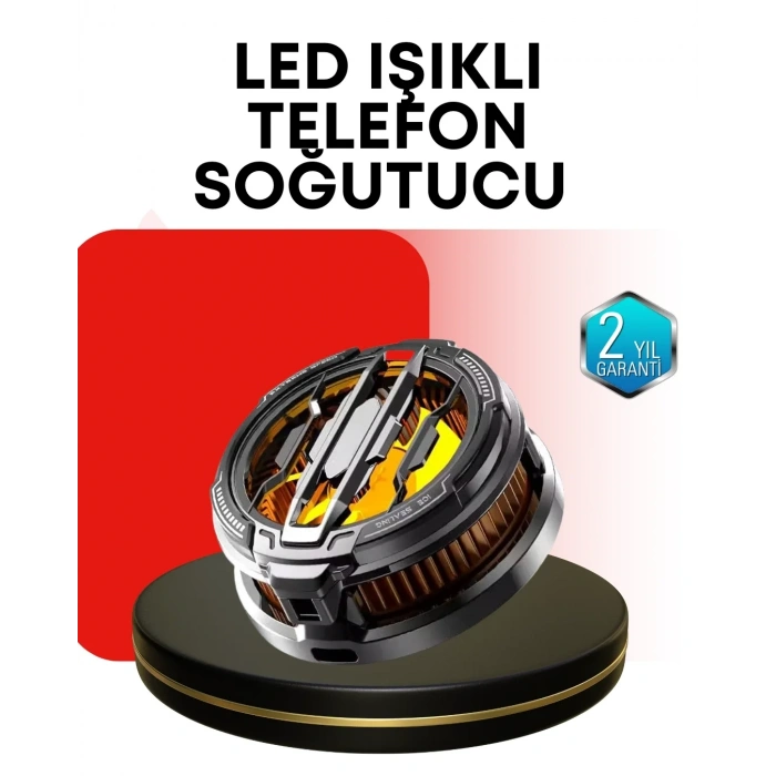 Rgb Işıklı Sessiz Fanlı Telefon Soğutucu