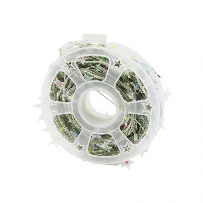 RGB - KAR TANESİ 50MT FİŞLİ FONKSİYONLU ŞERİT LED - DEKOR LAMBA (5263)