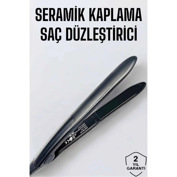 Saç Düzleştirici Led Ekranlı Isı Ayarlı Seramik Kaplama Profesyonel