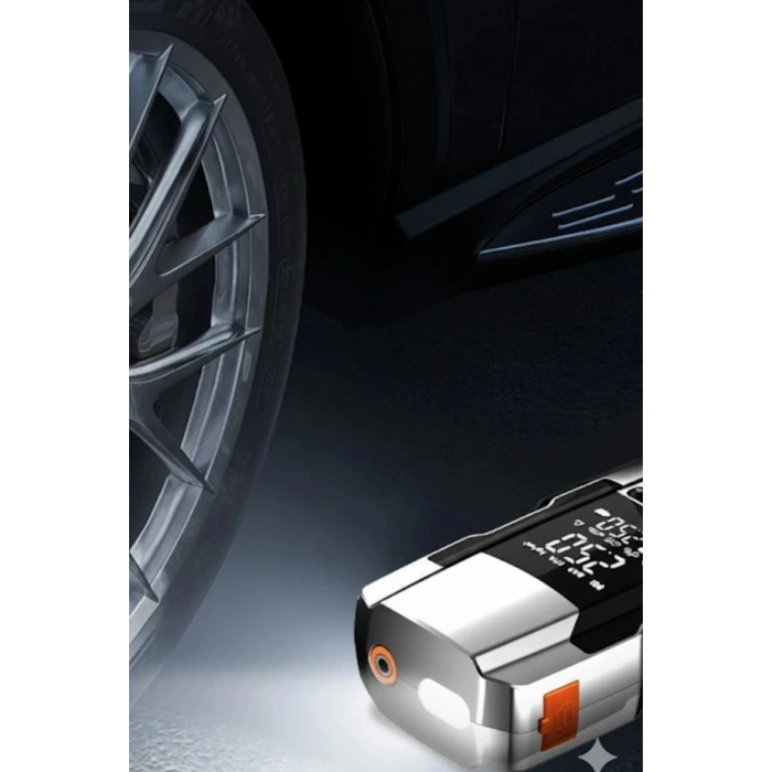 Şarjlı 10.000 Mah Akıllı Dijital Lastik Şişirme Pompası | 150 Psı | 12v Akü Şarj Takviyeli