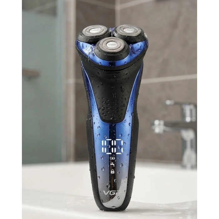 Şarjlı Elektrikli Sakal Tıraş Makinesi Led Ekranlı Islak Kuru Kullanım