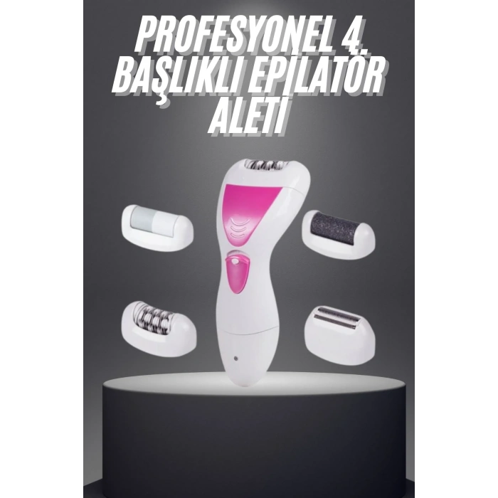 Şarjlı Epilasyon Cihazı Çok Başlıklı Ayak Bakımına Uygun Epilatör Aleti