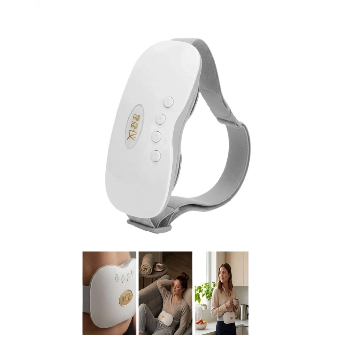 Şarjlı Kızılötesi Isıtmalı Titreşimli Bel Ve Rahim Masaj Kemeri 45-50 Derece Ayarlı