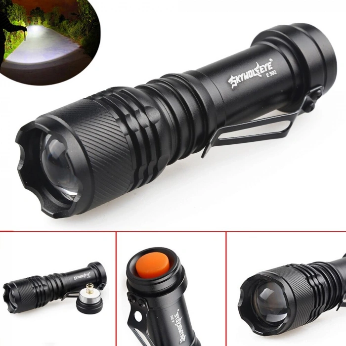 Şarjlı Mini Led El Feneri Cree Led 500 Lumens (5263)
