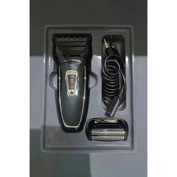 Şarjlı Paslanmaz Çelik Bıçaklı Ve Kablosuz Saç Sakal Tıraş Makinesi