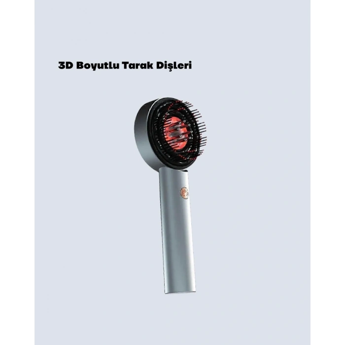 Şarjlı Saç Derisi Masaj Cihazı Kırmızı Işık Ve 3d Tarak Dişli