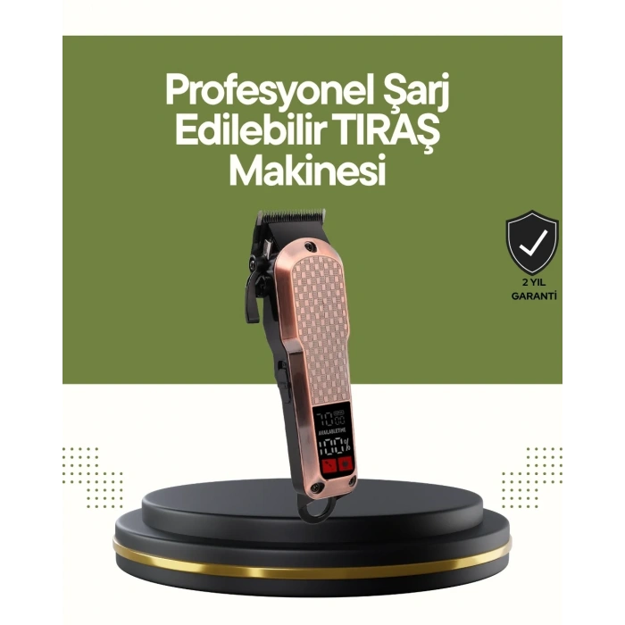 Şarjlı Saç Kesme Makinesi – 4 Kademeli Ayar, Lcd Ekran Ve Hızlı Şarj Desteği