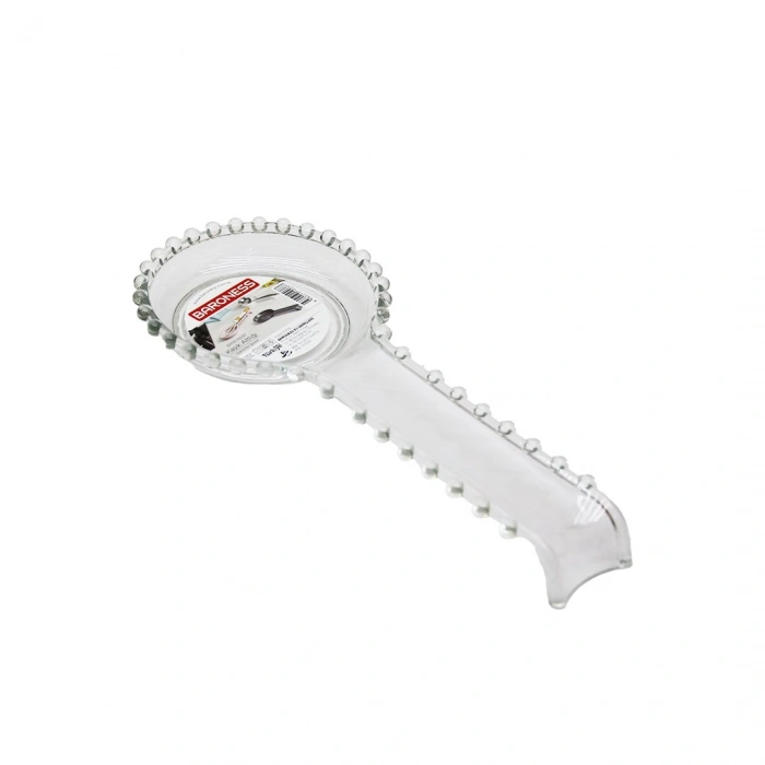 ŞEFFAF - PLASTİK BONCUKLU KEPÇE KAŞIK ÇIRPICI ALTLIK (5263)