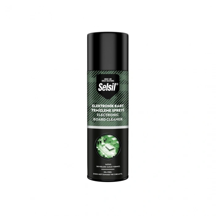 SELSİL ELEKTRONİK KART TEMİZLEME SPREYİ 500ML  YAĞSIZ - DEVRELERE ZARAR VERMEZ (5263)