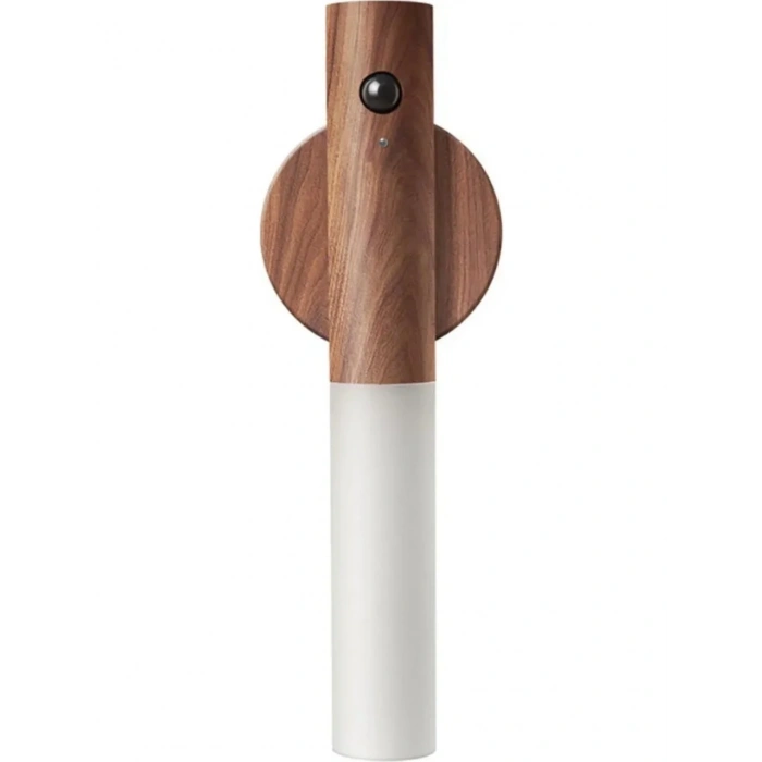 Sensörlü Usb Şarjlı Mıknatıslı Taşınabilir Duvar Aplik Masa Lambası Ahşap Görünümlü Gün Işığı (5263)