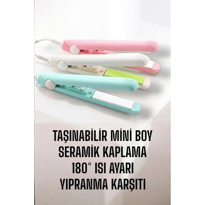 Seramik Kaplama Taşınabilir Mini Saç Düzleştirici Seyahat Dostu Tasarım