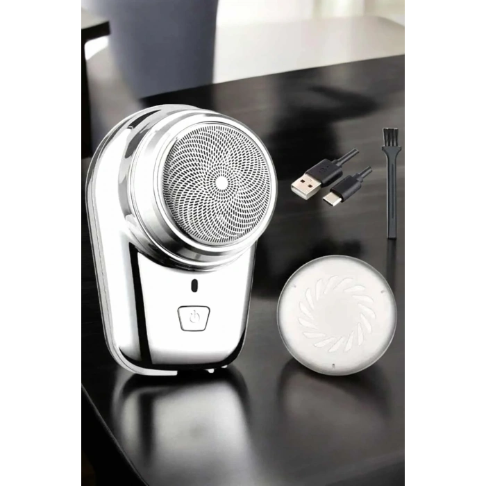 Seyahat Tipi Tıraş Makinesi Taşınabilir Kablosuz Mini Paslanmaz Çelik