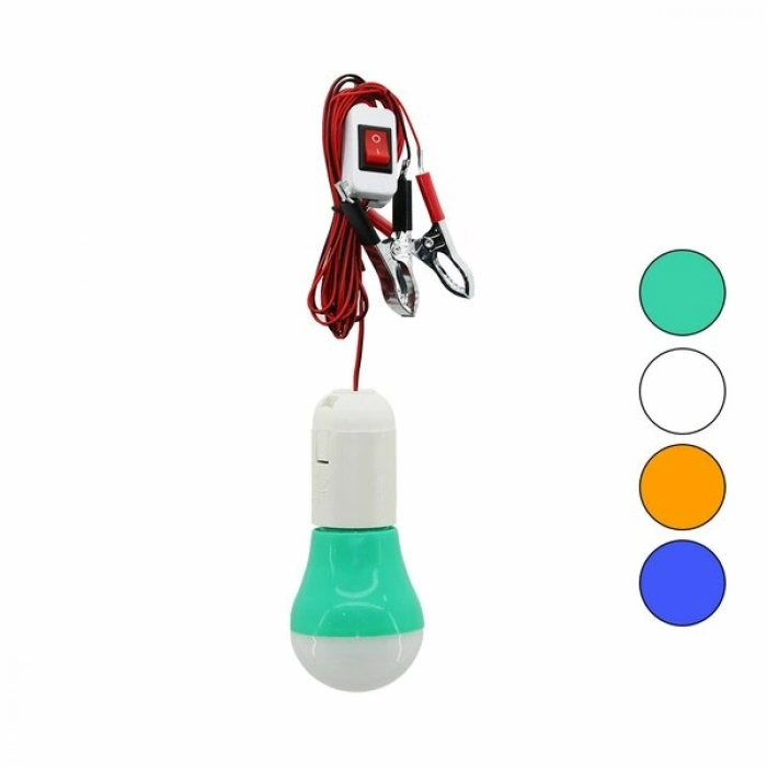 SEYYAR - LED LAMBA AKÜ TAKVİYE KABLOLU= 4MT 12V - 5W (5263)