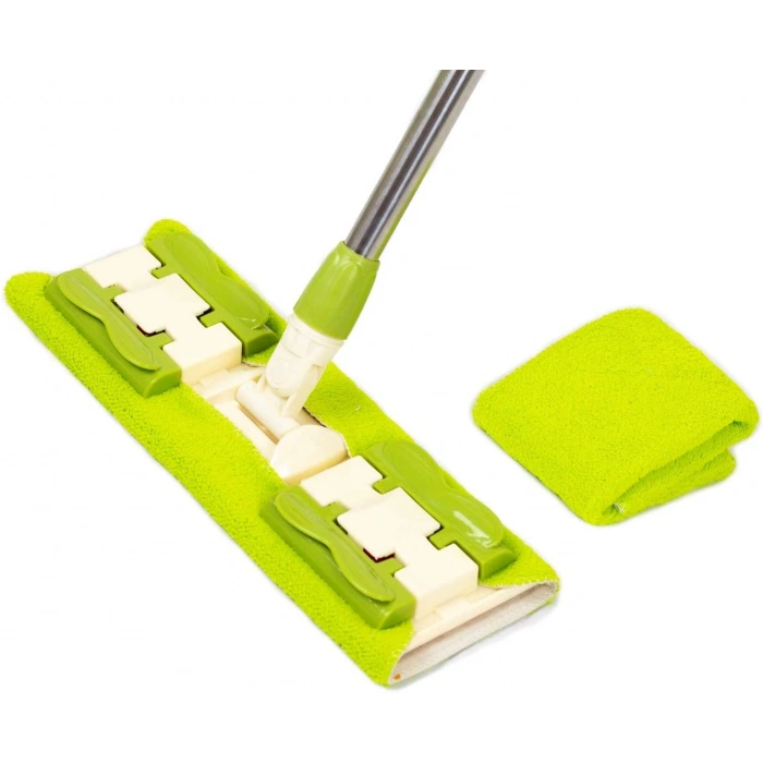 Sihirli Spin Mop Teleskopik Çok Amaçlı Mop +1 Bez Hediyeli - Mor (5263)