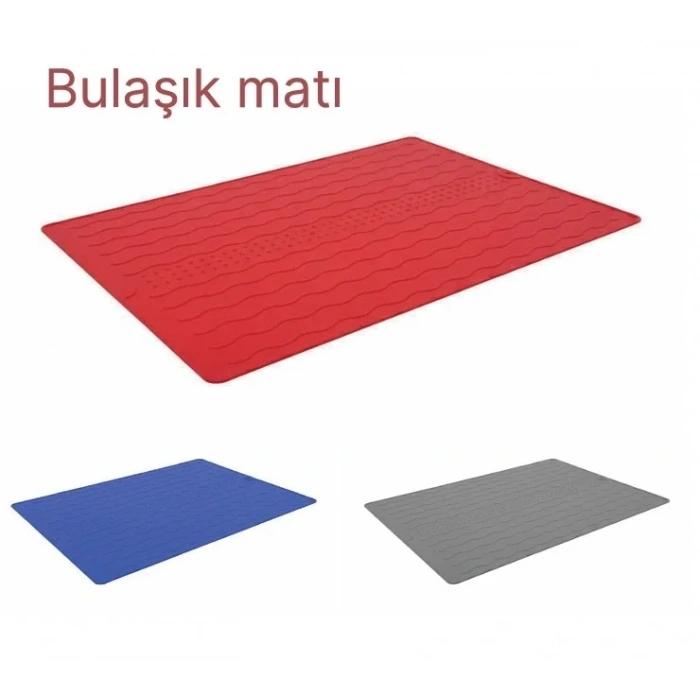 Silikon Bulaşık Kurulama Matı 30*40 cm Gıdaya Uygun Uzun Ömürlü (5263)