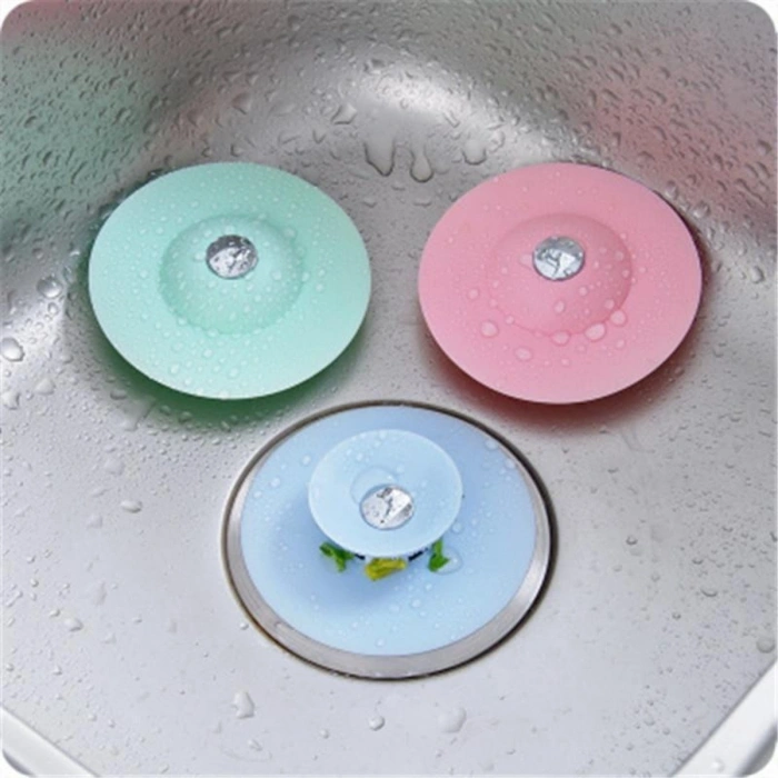 Silikon Malzeme Banyo Mutfak Gider Evye Lavabo İçine Çöp Tıpası Kaydırmaz Süzgeç Çeşitleri Modelleri (5263)