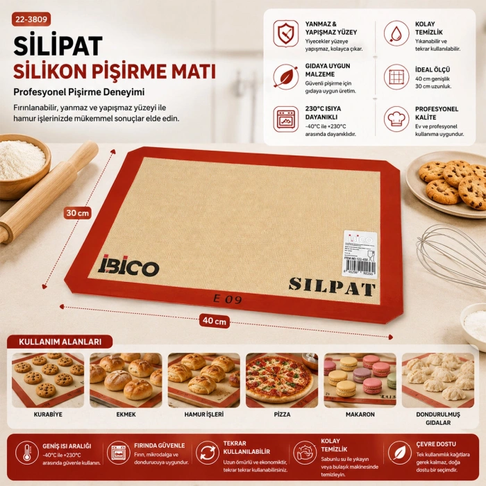 FIRIN PİŞİRME MATI 30X40CM (5263)