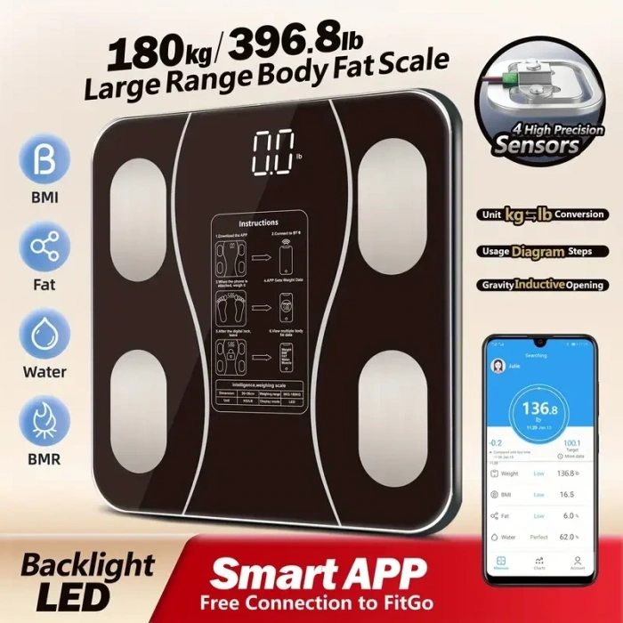 Siyah Akıllı Dijital Baskül FS-550 (5263)