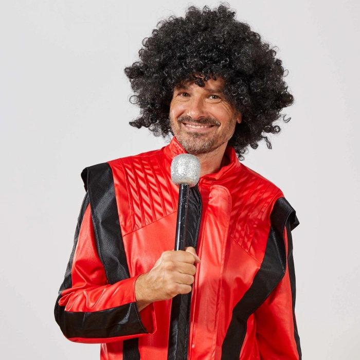 Siyah Renk Kıvırcık Afro Bonus Peruk (5263)