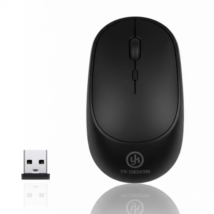 Siyah Renkli Ergonomik Sessiz Kablosuz Mouse – USB Alıcılı, Ofis ve Oyun İçin Konforlu Bilgisayar Faresi MS6310 (5263)