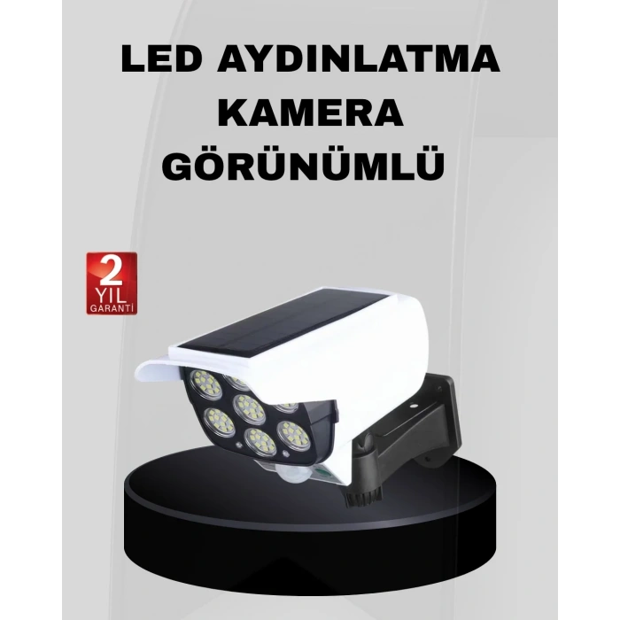 Solar Bahçe Aydınlatması Su Geçirmez Ip66 Pır Sensörlü Uzun Çalışma Süreli