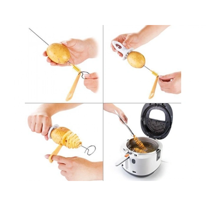 Spiral Patates Dilimleyici Aparat Çubukta Patates Cips Yapma (5263)