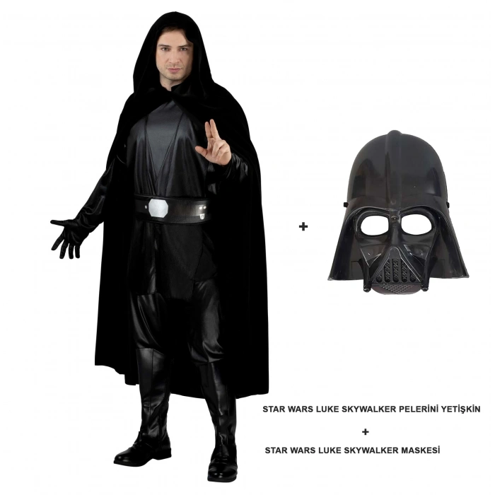 Star Wars Luke Skywalker Pelerini Yetişkin Ve Maskesi (5263)