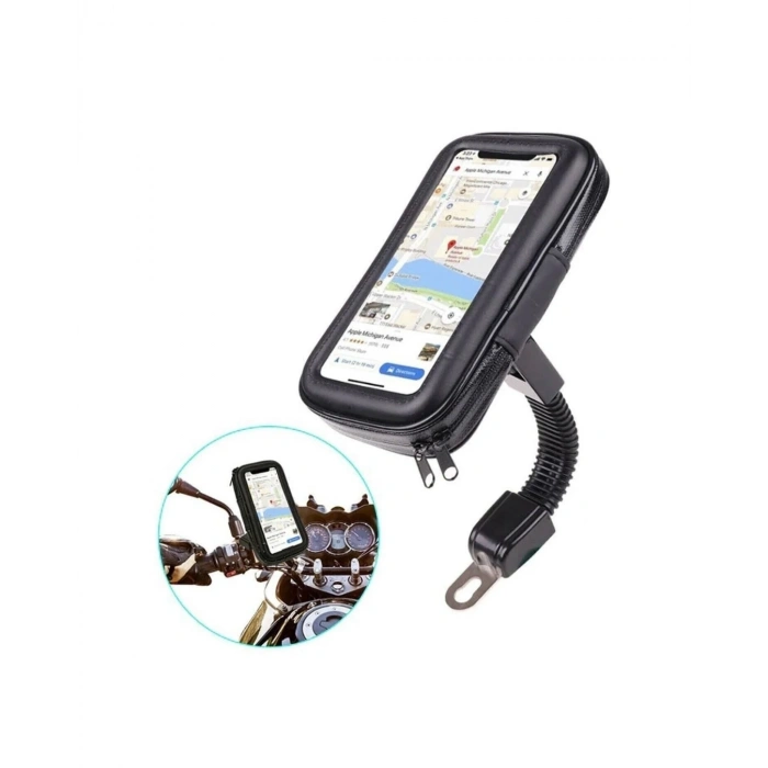 Su Geçirmez Motosiklet Scooter Telefon Standı Dokunmatik Ekranlı Bisiklet Tutucu