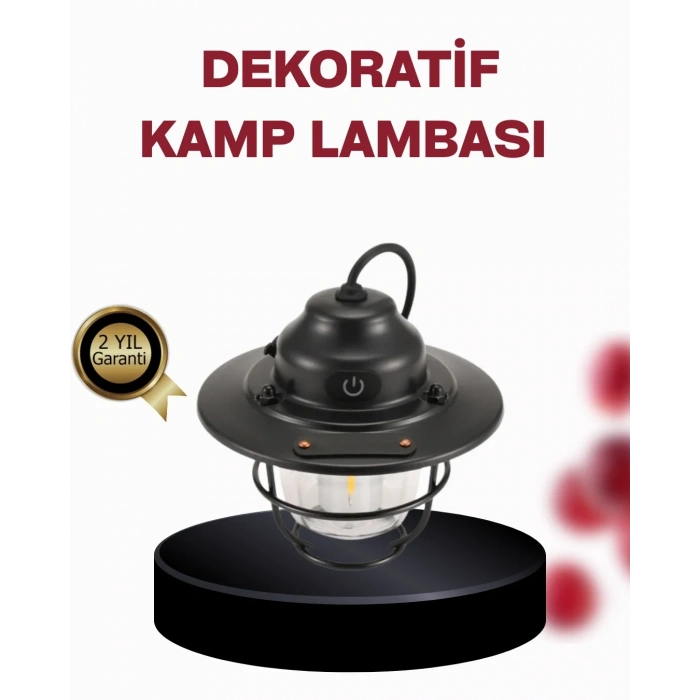 Su Geçirmez Taşınabilir Çadır Gece Lambası