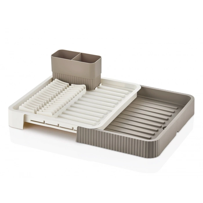 SÜRGÜLÜ  BULAŞIKLIK PLASTİK  32.5CM X 35.5CM - 51.5 X 35.5CM - GRİ RENK (5263)